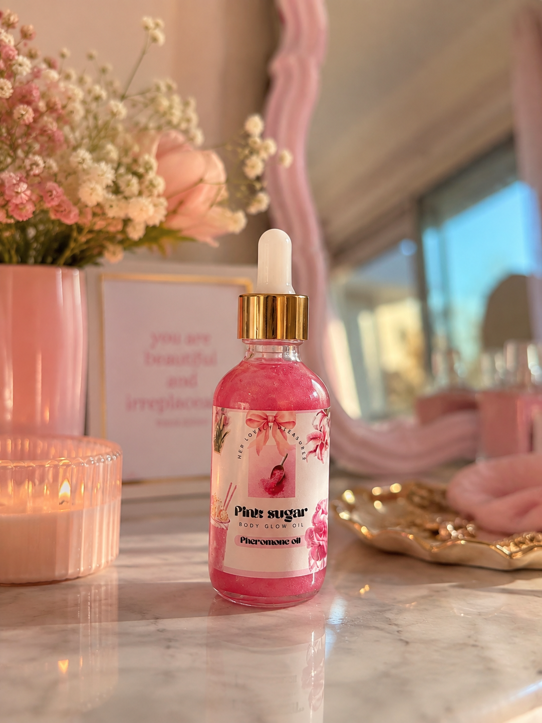 PINK SUGAR GLOW OIL! 💕