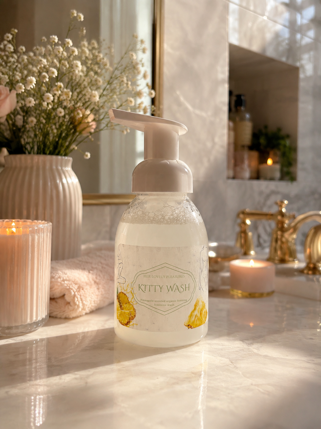 Foaming pineapple kitty wash