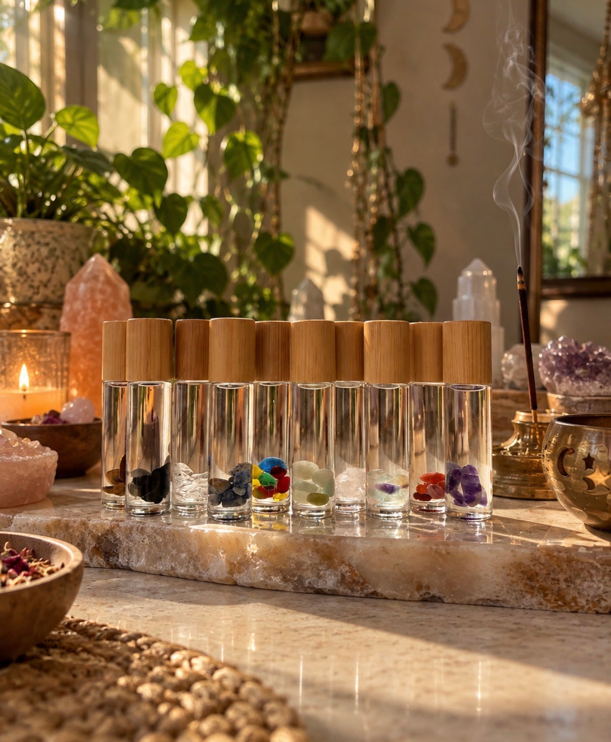 Crystal infused aroma oil!🕯️