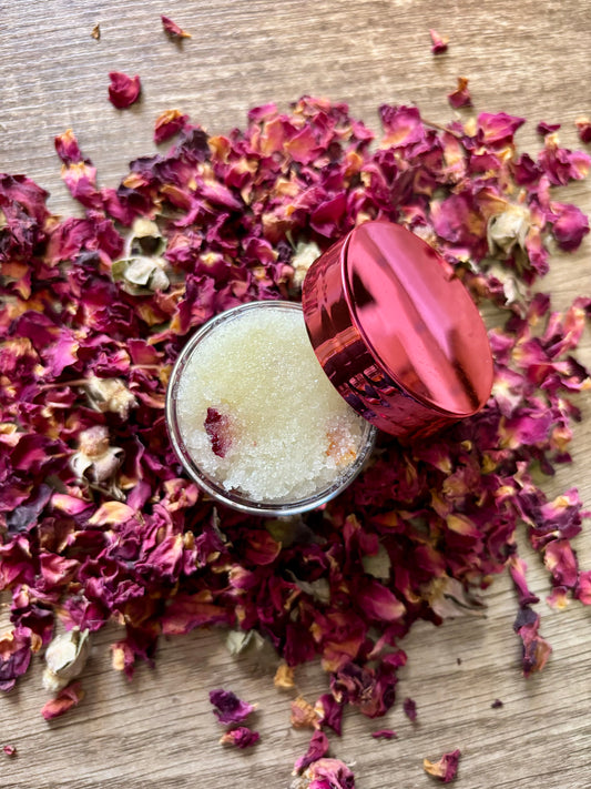 Organic sugar lip scrub