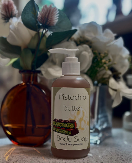 Pistachio butter body wash (sea moss infused!)