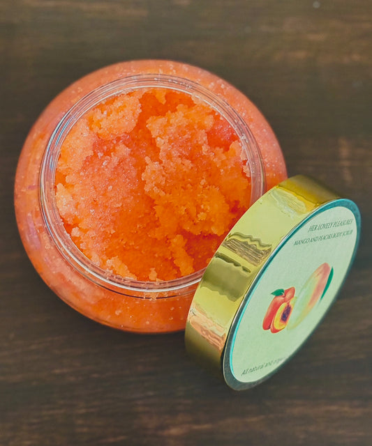 Mango and Peach Body Scrub!