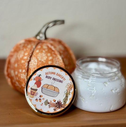 Autumn bake shop body frosting!